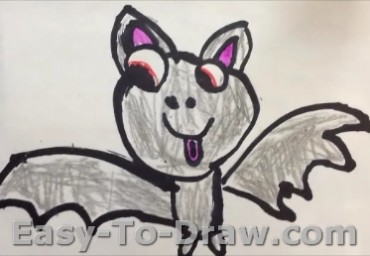 How to Draw Bat for Kids