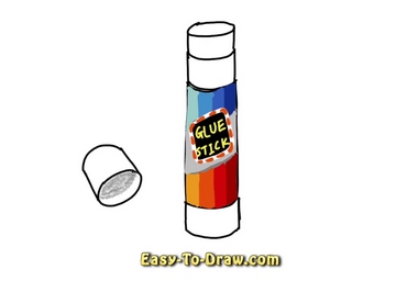 How to draw glue stick