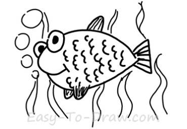 How to draw goldfish 05
