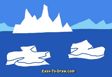 How to draw iceberg