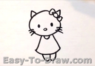 How to draw kitty cat 04