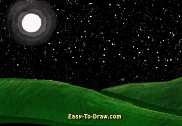 How to draw meteor shower