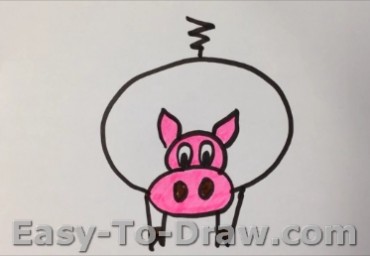 How To Draw Little Piggy for Kids