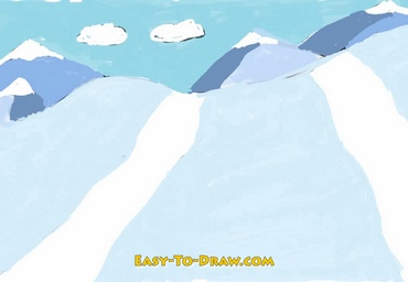 How to draw ski slopes