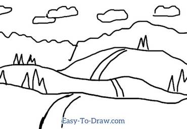 How to draw snowfield