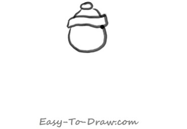 How to draw snowman 01