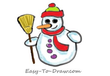 How-to-draw-snowman