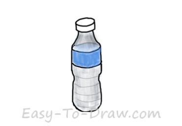 How to draw water bottle 04