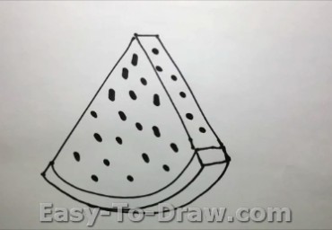 How to draw watermelon 03