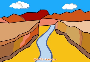 How to draw Grand Canyon
