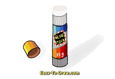 How to draw glue stick