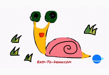 How to draw snail